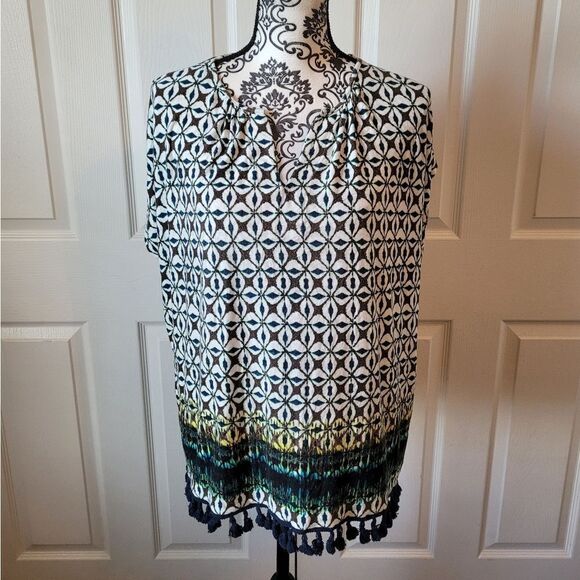 New directions boho Fringed top - Picture 1 of 7